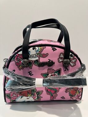 NWT Ed Hardy Ladies Lunch Tote with Thermal lining and detachable Strap.